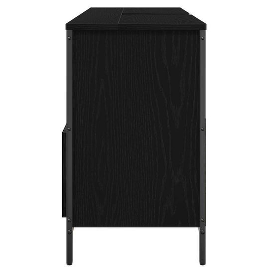 vidaXL Πάγκος χωρίς Νιπτήρα Μ90xΒ34.5xΥ60cm Μαύρη Δρυς