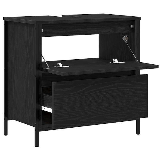 vidaXL Countertop without Sink L60xW34.5xH60cm Black Oak, Black