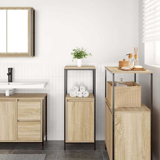 vidaXL Ντουλάπι Μπάνιου 36x35x95cm Sonoma