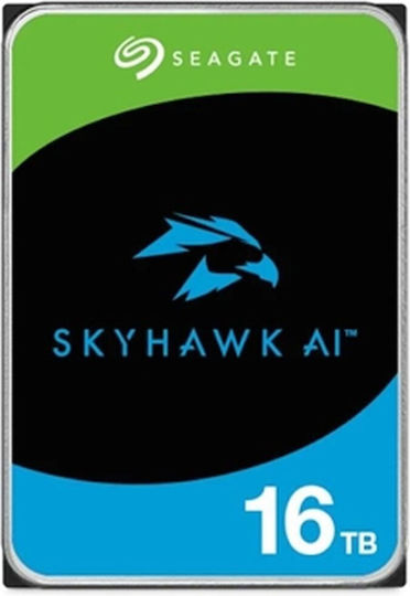 Seagate SkyHawk AI 16TB HDD Σκληρός Δίσκος 3.5" SATA III 7200rpm για Server ST16000VE004