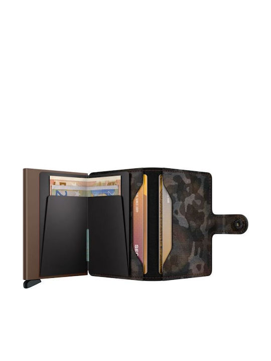 Miniwallet Leather Men's Wallet Classic with RFID Brown