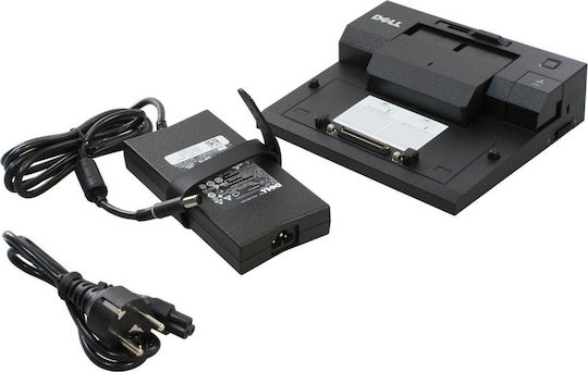 Dell Simple E-Port Replicator II USB-C / USB-A Stație de andocare cu DisplayPort 4K PD Ethernet Negru