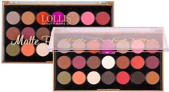 Lollis Beauty Make Up Perfect Filter Eye Shadows Palette in Pressed Powder Matte Form