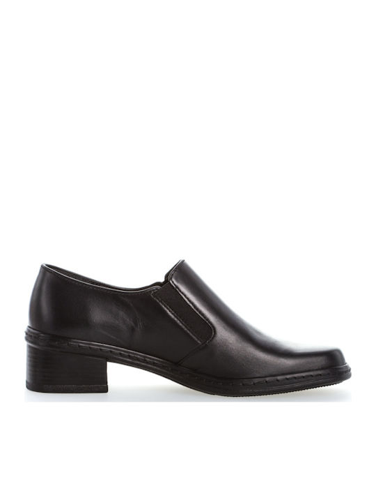 Anatomic Leather Black Low Heels