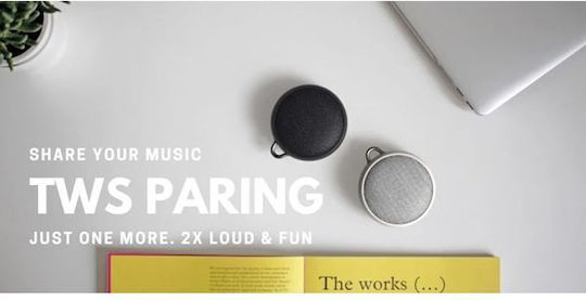 Sound Crush Macaron Αδιάβροχο Ηχείο Bluetooth 3W με Διάρκεια Μπαταρίας έως 9 ώρες Μαύρο