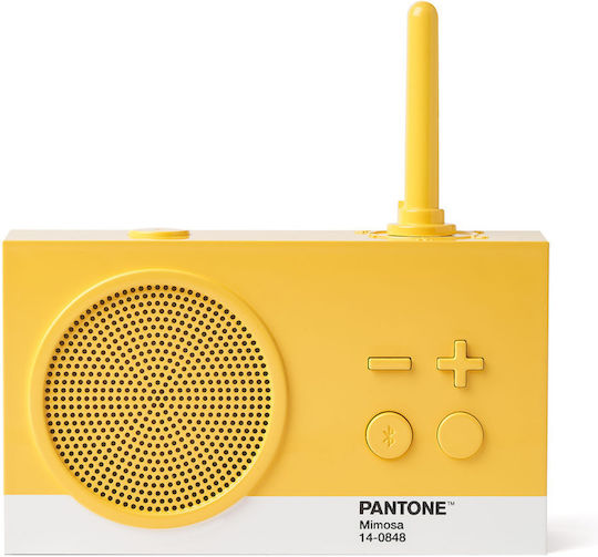 Lexon Tykho-3 Bluetooth Speaker 5W with Radio and Battery Life up to 20 hours Yellow
