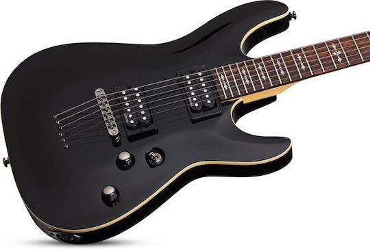 Schecter Omen 6 Gbk Ηλεκτρική Κιθάρα ST Style Μαύρη
