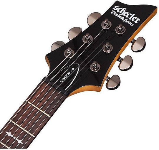 Schecter Omen 6 Gbk Ηλεκτρική Κιθάρα ST Style Μαύρη