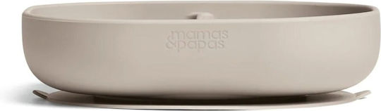 Mamas & Papas Feeding Set made of Silicone with Non-Slip Base Green 5pcs