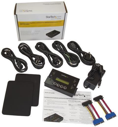 StarTech USB- und SATA-Kloner/Löscher Schwarz (SU2DUPERA11)