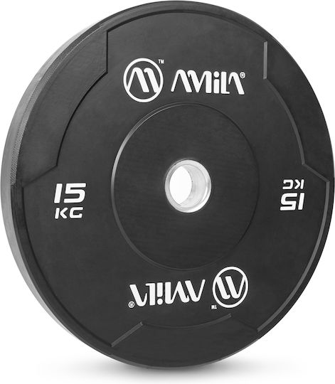 AMILA Set of Plates Olympic Type Rubber 1 x 15kg Φ50mm