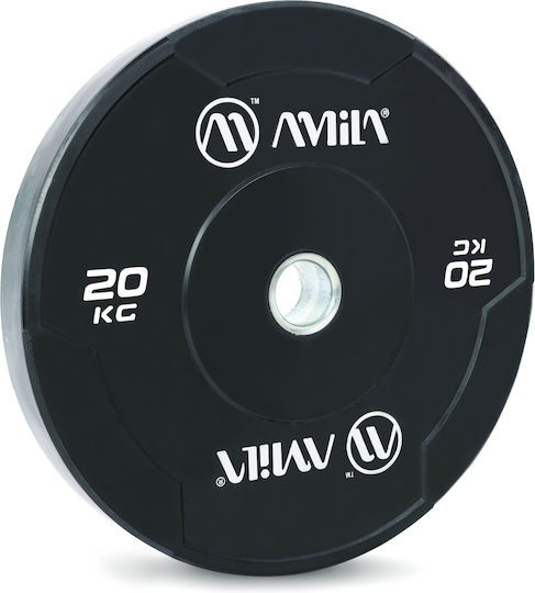 AMILA Set of Plates Olympic Type Rubber 1 x 20kg Φ50mm