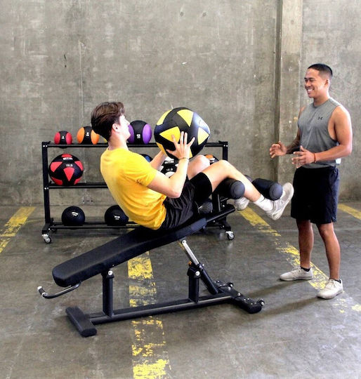 Luxury Fitness Orizontal Bancă de Antrenament Crunch