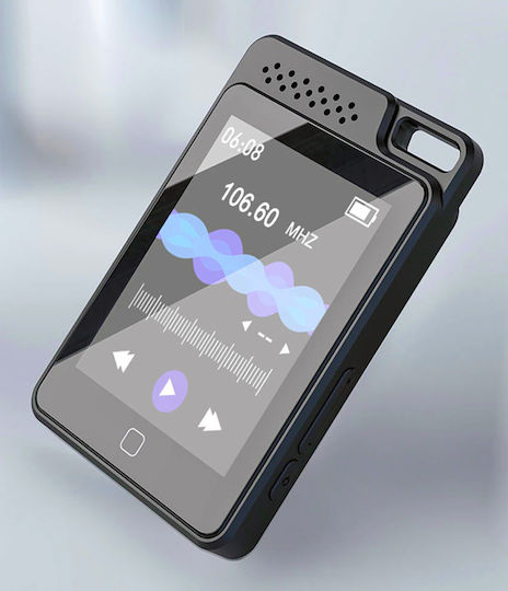 Ruizu C1 MP3 Player (64GB) με Οθόνη Αφής 2.4" Μαύρο