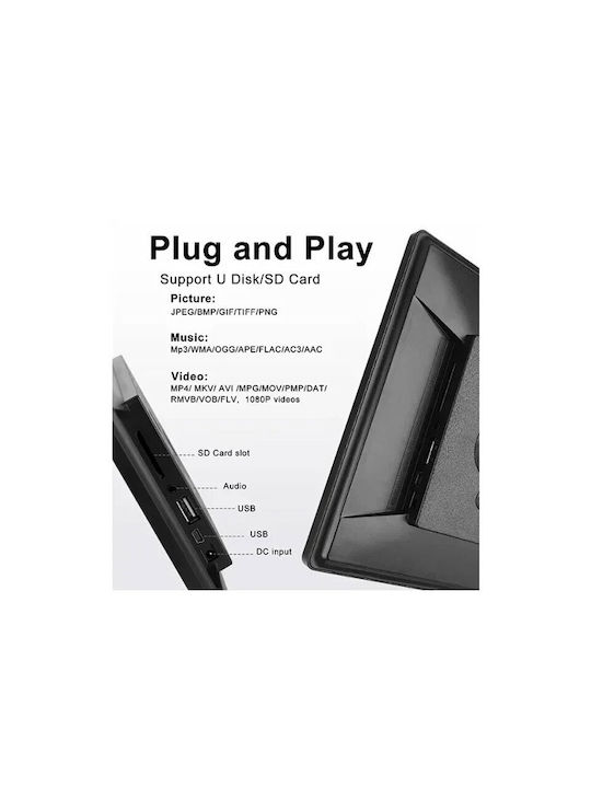 Andowl Q-l211 Digital Photo Frame 10" Resolution 1280x800 Black Q-L211