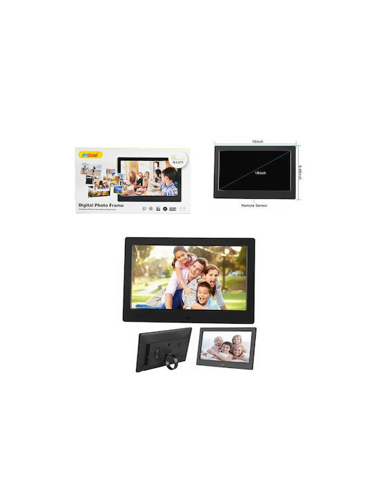 Andowl Q-l211 Digital Photo Frame 10" Resolution 1280x800 Black Q-L211