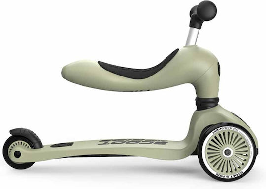 Scoot & Ride Παιδικό Πατίνι Highwaykick 1 Τρίτροχο με Κάθισμα για 1-5 Ετών Olive