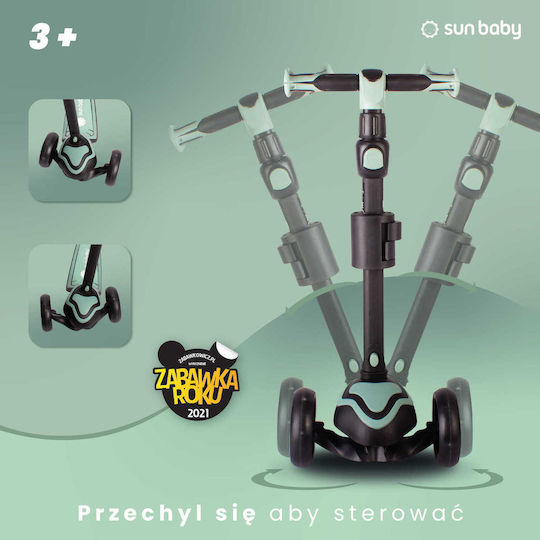 Sun Baby Kinderroller Flash 3-Rad mit Sitz für 3+ Jahre Grün