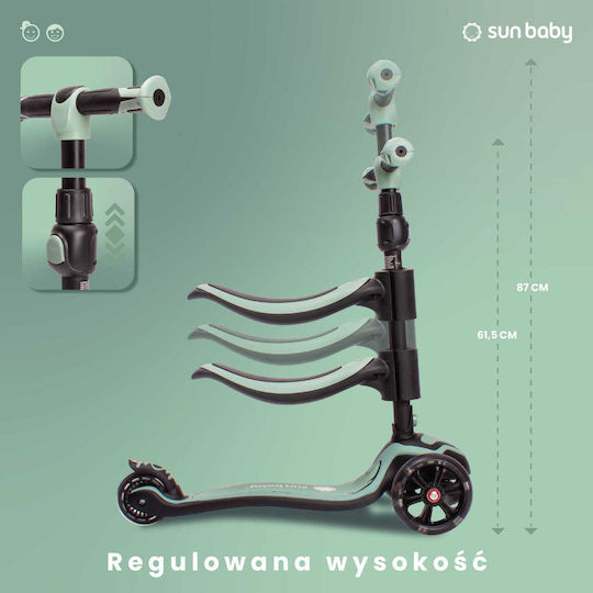 Sun Baby Kinderroller Flash 3-Rad mit Sitz für 3+ Jahre Grün