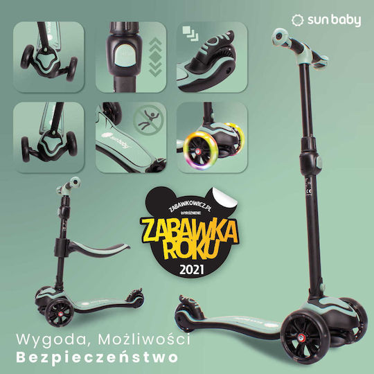 Sun Baby Kinderroller Flash 3-Rad mit Sitz für 3+ Jahre Grün