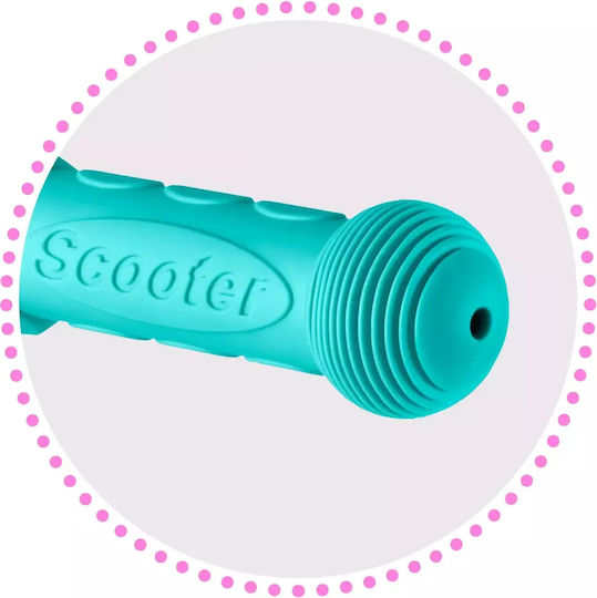 Ricokids Scuter Copii Pliabil Loco 3 Roți Roz Turcoaz