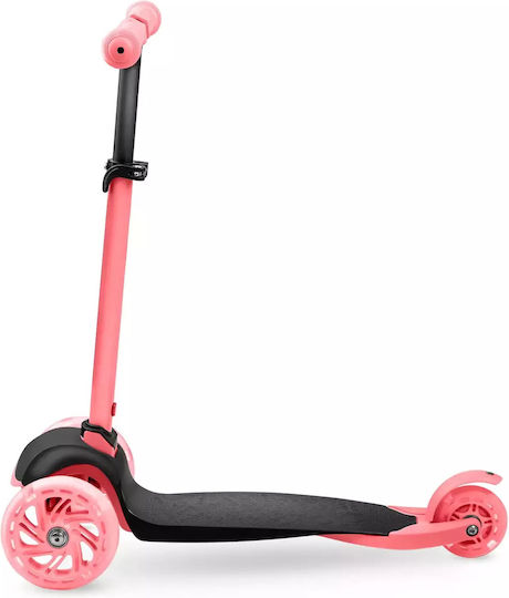 Ricokids Παιδικό Πατίνι Αναδιπλούμενο Loco Τρίτροχο Ροζ