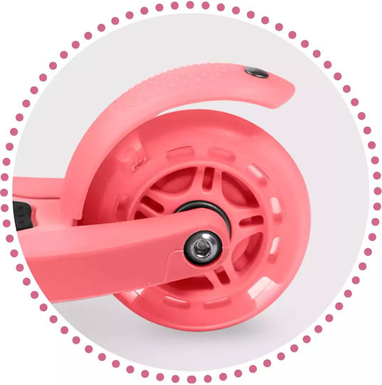Ricokids Παιδικό Πατίνι Αναδιπλούμενο Loco Τρίτροχο Ροζ