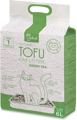 Tofu Plant-Based Cat Litter Tofu with Scent Green Tea 6lt