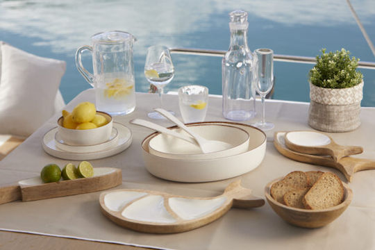 Marine Business Μπολ Στρογγυλό Ψάρι Cocoa Τιρκουάζ Σετ 2 Τμχ