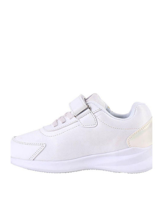 Kinder Sneakers mit Klettverschluss & Lichtern Weiß