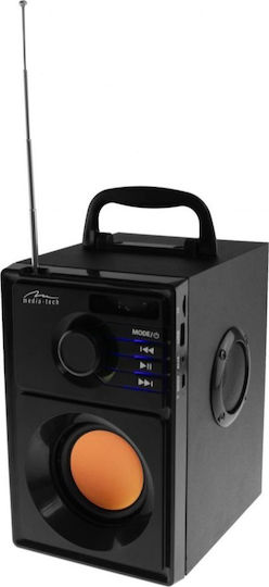 Media-Tech Boombox BT Bluetooth Speaker 15W with Radio and Battery Life up to 6 hours Black