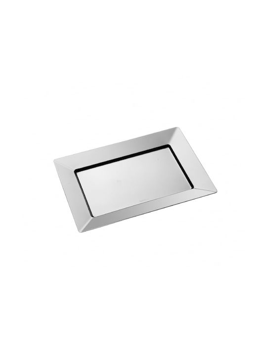 Casa Bugatti Διακοσμητικός Δίσκος Metallisch Rechteckig 35x25cm 1Stück
