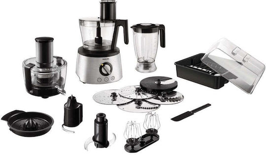 Philips Avance Collection Πολυμίξερ 1300W με Κάδο 3.4lt Ασημί
