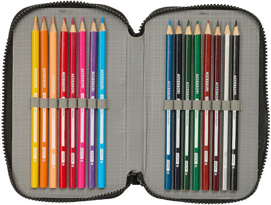 Safta Pencil Case 36pcs with 3 Compartments