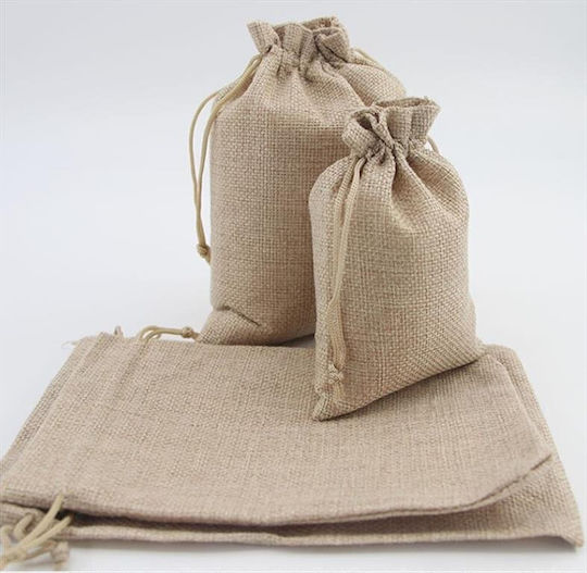 Tesatura Săculeț pentru Cadou Bej 10x14cm. 50buc