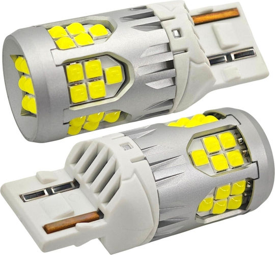 Lamps Car W21W / DRL / W3x16d Canbus LED 5500K Cold White 1pcs
