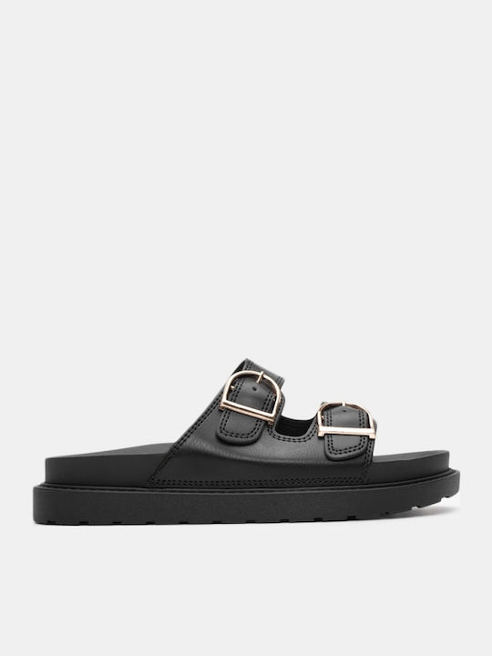 Women's Flat Sandals Flatforms in Black Color