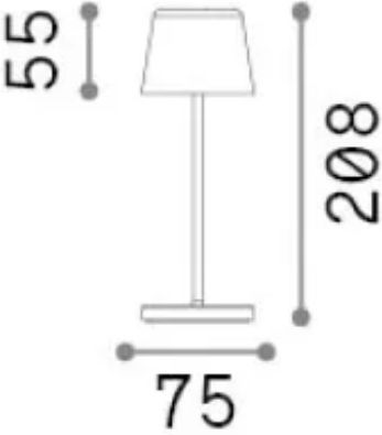 Ideal Lux Tabletop Solar Light 2.5W 190lm IP65 7.5cmx20.8cmcm