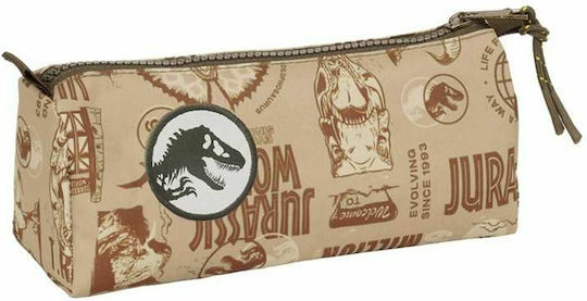 Jurassic World Pencil Case Brown