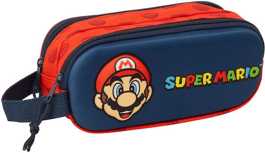 Super Mario Ученическа несесер Червена