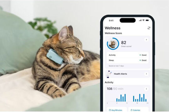 Tractive mini GPS Tracker Κολάρο Γάτας Πράσινο