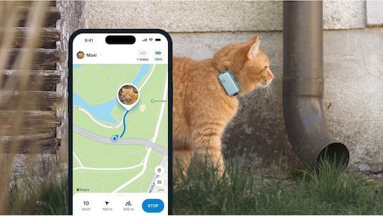 Tractive mini GPS Tracker Κολάρο Γάτας Πράσινο