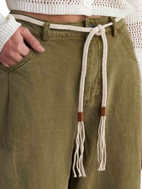 Femei Din material textil Pantaloni Khaki