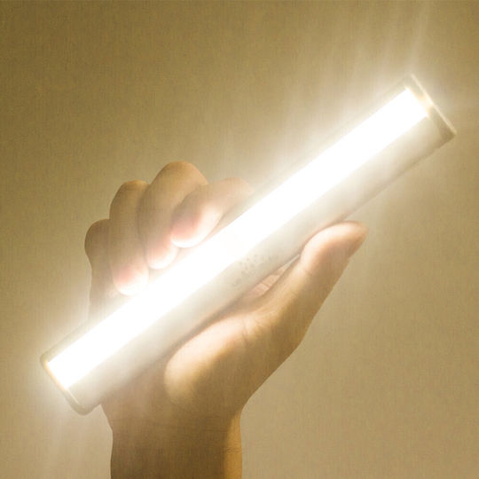 LED магнитна лампа интелигентен безжичен сензор за движение литиева батерия USB зареждане топла студена светлина 21 см оригинални оферти