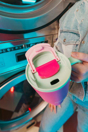 Kambukka Чаша Термос Неръждаема Стомана 950ml Thermal Mug Телескопична Сламка Bubblegum Mint с Сламка