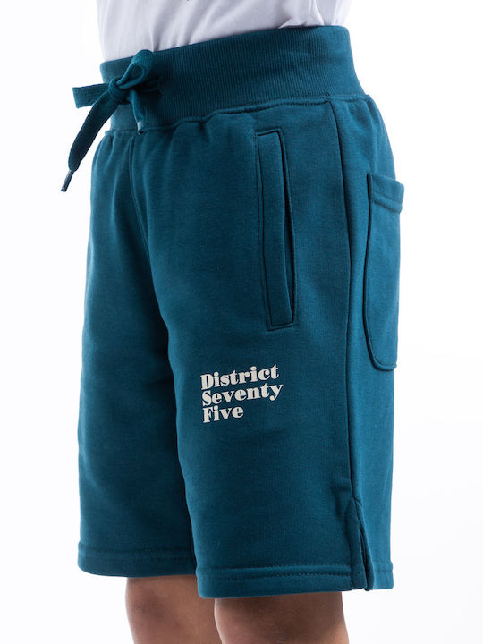 Șort/Salopetă Copii din Material Textil Albastru