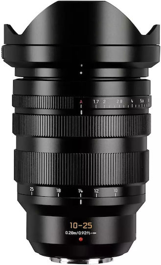 Panasonic Crop Φωτογραφικός Φακός Leica DG Vario-Summilux 10-25mm f/1.7 Asph Wide Angle για Micro Four Thirds (MFT) Mount Μαύρος