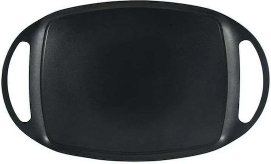 Mâner din teflon compatibil cu plite cu inducție, electrice sau pe gaz 36.9x24.6x4 cm negru