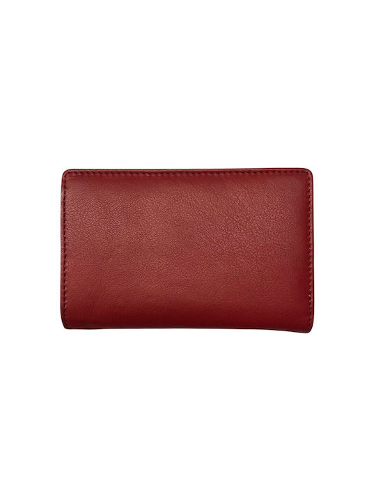 Guy Laroche Small Leather Women's Wallet with RFID Red