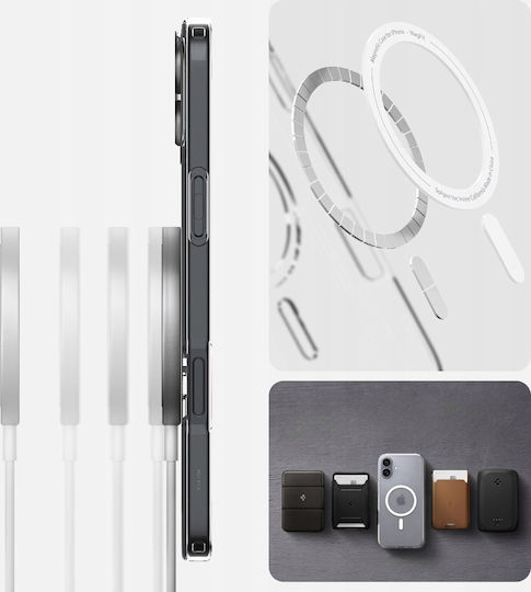 Spigen Crystal Flex Umschlag Rückseite Silikon Transparent (iPhone 16)